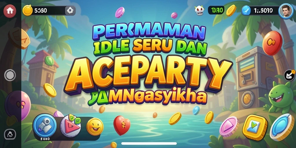 Tampilan gameplay ACEPARTY yang menarik dan menyenangkan.