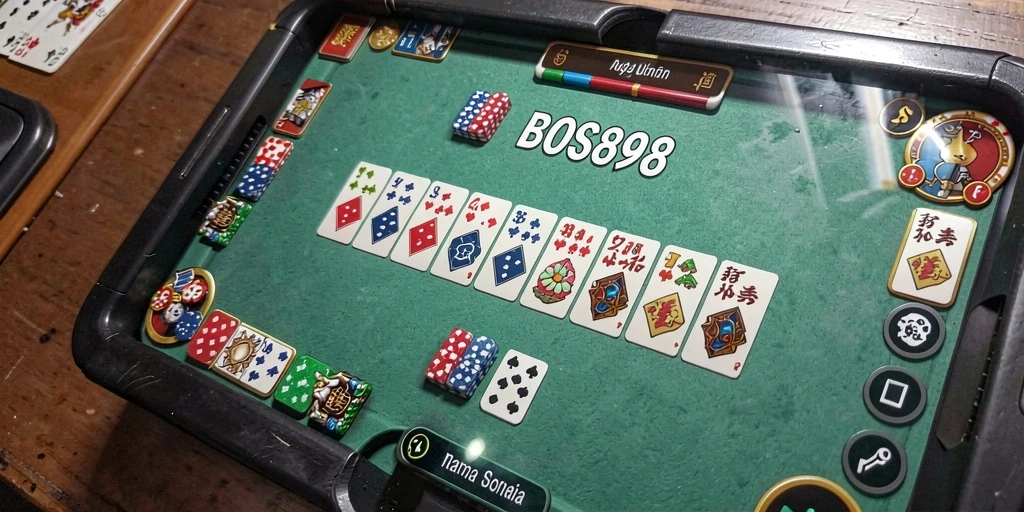 Tampilan gameplay seru dalam BOS898 yang membawa kesenangan bermain domino.