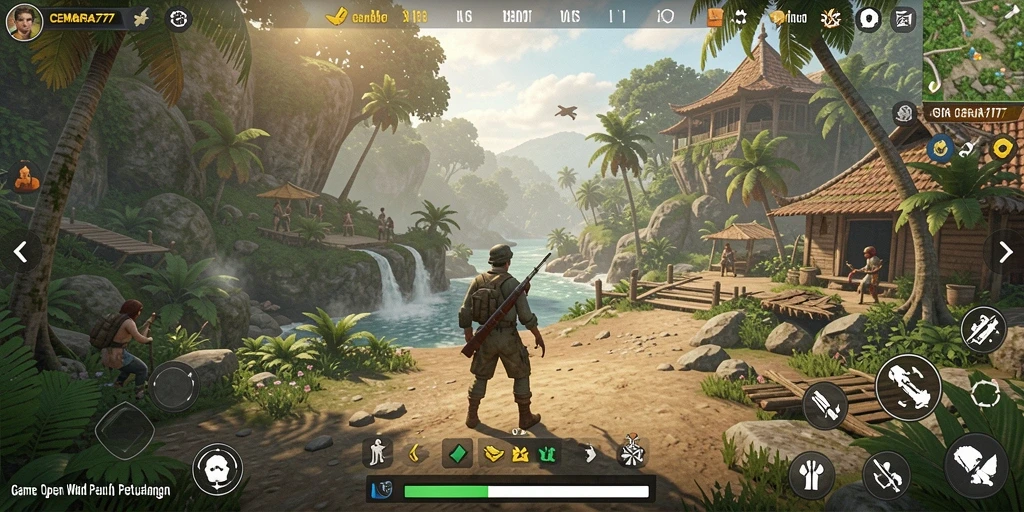 Gameplay CEMARA777 menampilkan dunia Open World yang luas.