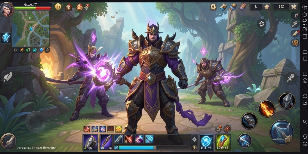 Screenshot mendetail gameplay seru di GALAXY77.
