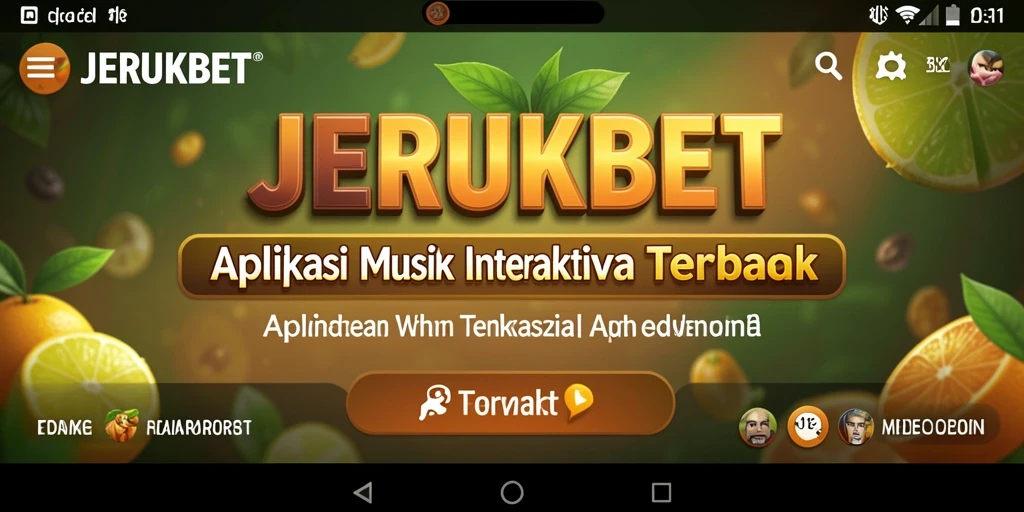 Screenshot dari gameplay interaktif JERUKBET yang menampilkan momen seru.