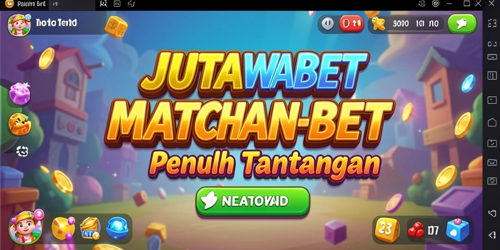 Tampilan gameplay JUTAWANBET dengan pencocokan item yang seru.