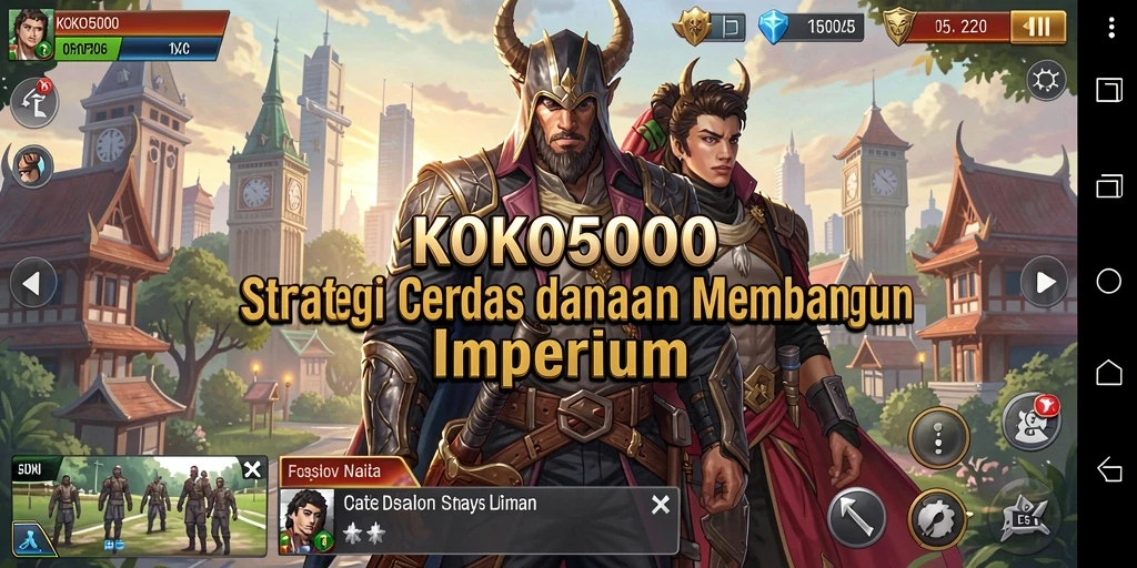 Screenshot gameplay KOKO5000 yang menunjukkan strategi yang mendebarkan.