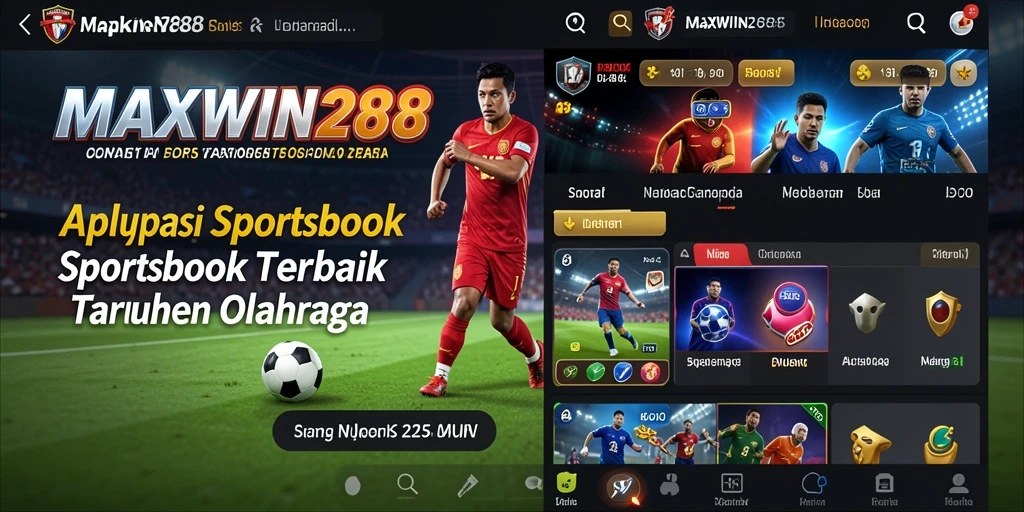 Screenshot gameplay MAXWIN288 saat bertaruh pada olahraga.