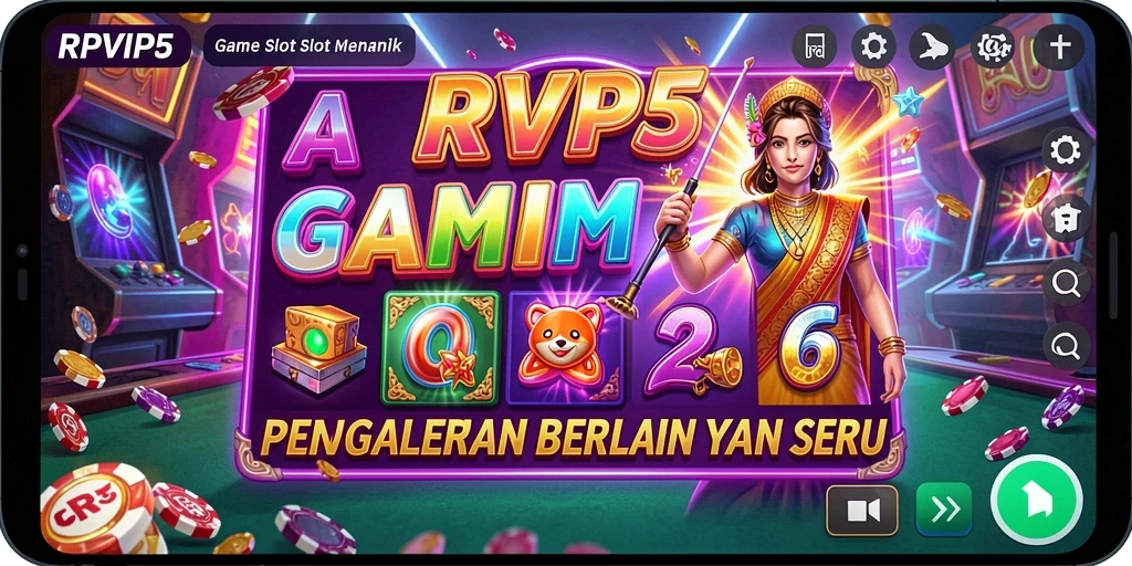 Screenshot gameplay RPVIP5 yang menunjukkan mesin slot yang menarik dan interaktif.